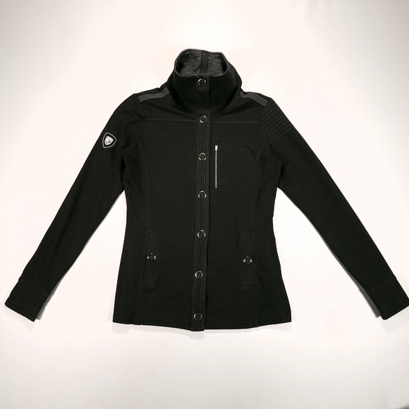 Kuhl Krush Long Sleeve Jacket Women's Size S Black Snap Button Lightweight EUC! - Picture 2 of 16